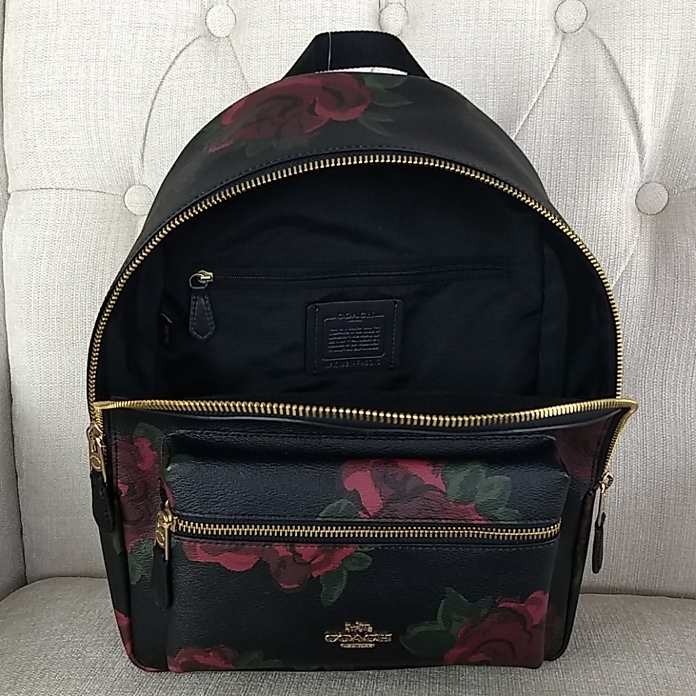 NWT Coach Jumbo Floral backpack and wallet set - Picture 3 of 8